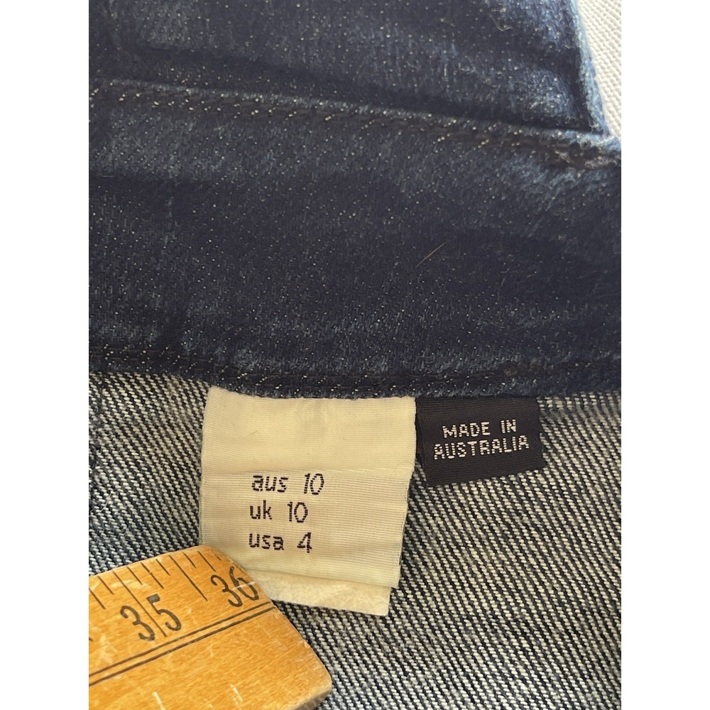 Ksubi Womens Denim Skinny Bib Overalls Size US 4 Blue Wash  Zip Ankle Retro - Picture 12 of 16